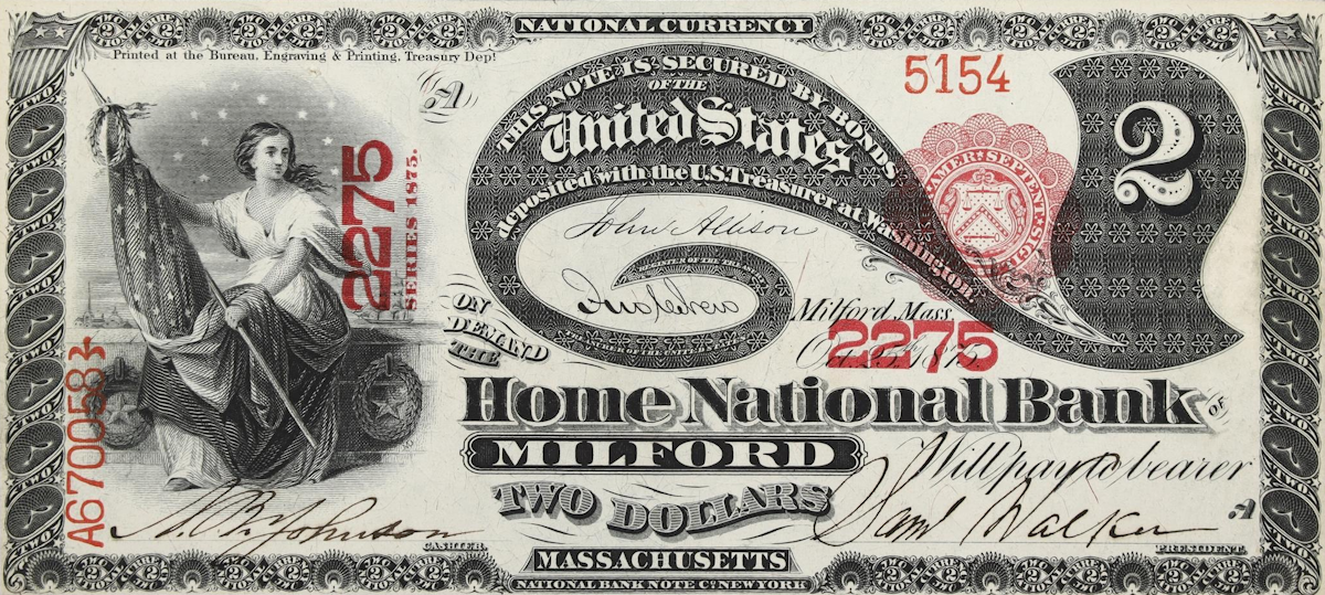Examples of valuable currency from Massachusetts